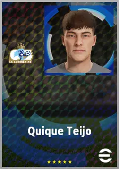 Quique Teijo eFootball 2026 player card, 63 OVR RB