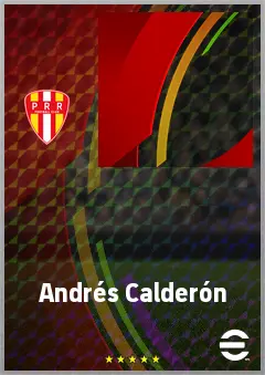 Andrés Calderón eFootball 2026 player card, 63 OVR CF
