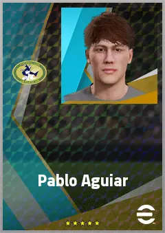 Pablo Aguiar eFootball 2026 player card, 65 OVR DMF