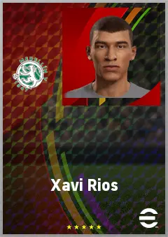 Xavi Rios eFootball 2026 player card, 63 OVR RB