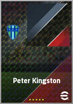 Peter Kingston eFootball 2026 player card, 67 OVR DMF