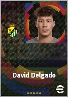 David Delgado eFootball 2026 player card, 63 OVR CB