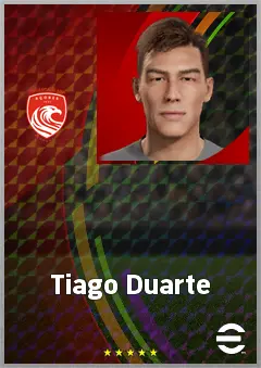 Tiago Duarte eFootball 2026 player card, 62 OVR RMF