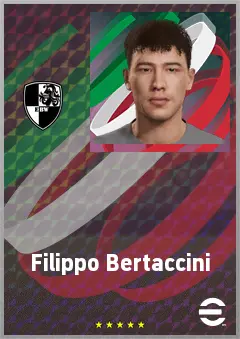 Filippo Bertaccini eFootball 2026 player card, 62 OVR DMF