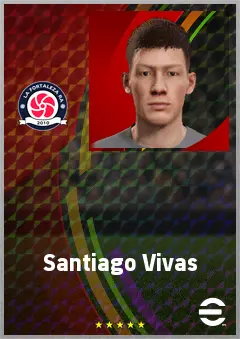 Santiago Vivas eFootball 2026 player card, 63 OVR CMF