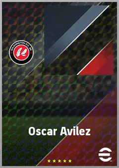 Oscar Avilez eFootball 2026 player card, 59 OVR LWF