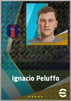 Ignacio Peluffo eFootball 2026 player card, 65 OVR RWF