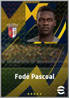 Fodé Pascoal eFootball 2026 player card, 64 OVR CB