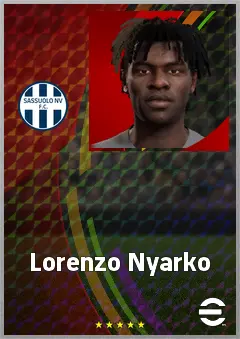 Lorenzo Nyarko eFootball 2026 player card, 64 OVR GK