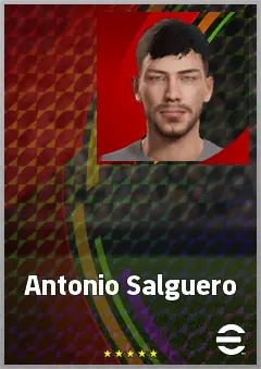 Antonio Salguero eFootball 2026 player card, 64 OVR CB