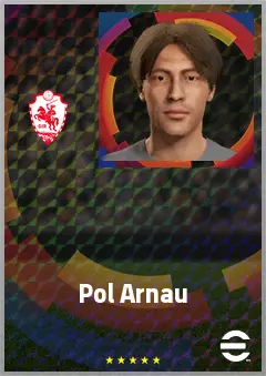 Pol Arnau eFootball 2026 player card, 64 OVR RB