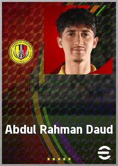 Abdul Rahman Daud eFootball 2026 player card, 63 OVR CF