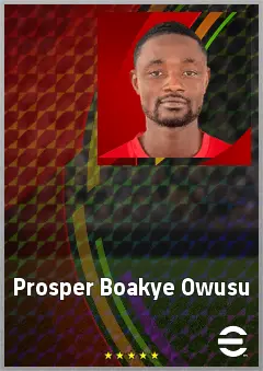 Prosper Boakye Owusu eFootball 2026 player card, 61 OVR DMF