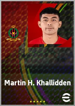Martin H. Khallidden eFootball 2026 player card, 59 OVR CMF
