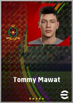 Tommy Mawat eFootball 2026 player card, 60 OVR LB