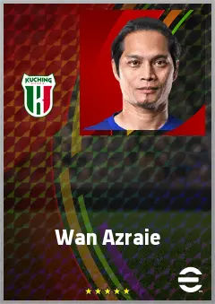 Wan Azraie eFootball 2026 player card, 62 OVR GK