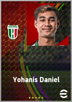Yohanis Daniel eFootball 2026 player card, 60 OVR CB