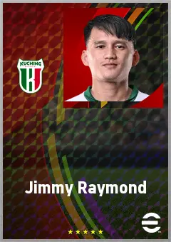 Jimmy Raymond eFootball 2026 player card, 63 OVR RB