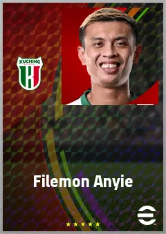 Filemon Anyie eFootball 2026 player card, 61 OVR LB