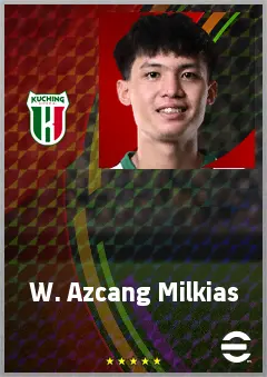 W. Azcang Milkias eFootball 2026 player card, 60 OVR CF