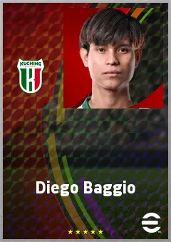 Diego Baggio eFootball 2026 player card, 61 OVR CMF