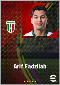 Arif Fadzilah eFootball 2026 player card, 61 OVR LB