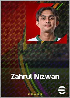 Zahrul Nizwan eFootball 2026 player card, 60 OVR LWF