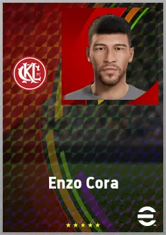 Enzo Cora eFootball 2026 player card, 60 OVR LWF