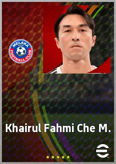 Khairul Fahmi Che M. eFootball 2026 player card, 60 OVR GK