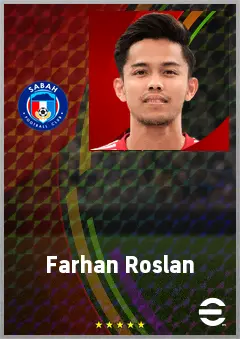 Farhan Roslan eFootball 2026 player card, 56 OVR CMF