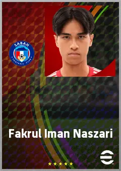 Fakrul Iman Naszari eFootball 2026 player card, 60 OVR SS