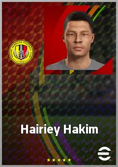 Hairiey Hakim eFootball 2026 player card, 61 OVR LB