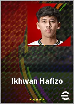 Ikhwan Hafizo eFootball 2026 player card, 62 OVR AMF