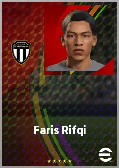 Faris Rifqi eFootball 2026 player card, 62 OVR LB