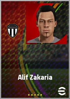 Alif Zakaria eFootball 2026 player card, 65 OVR LB