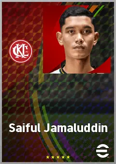 Saiful Jamaluddin eFootball 2026 player card, 61 OVR DMF