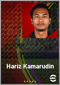 Hariz Kamarudin eFootball 2026 player card, 61 OVR DMF