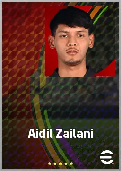 Aidil Zailani eFootball 2026 player card, 61 OVR RB