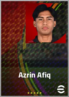 Azrin Afiq eFootball 2026 player card, 60 OVR LB