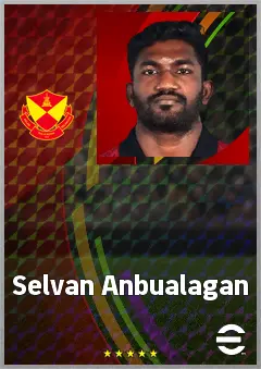 Selvan Anbualagan eFootball 2026 player card, 61 OVR RMF