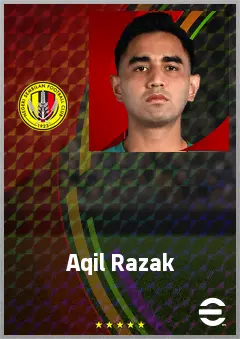 Aqil Razak eFootball 2026 player card, 62 OVR GK