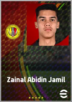 Zainal Abidin Jamil eFootball 2026 player card, 63 OVR CB