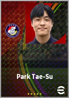 Park Tae-Su eFootball 2026 player card, 63 OVR CB