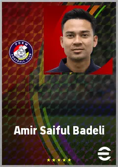 Amir Saiful Badeli eFootball 2026 player card, 61 OVR LB