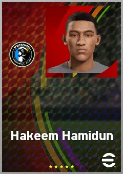 Hakeem Hamidun eFootball 2026 player card, 62 OVR GK