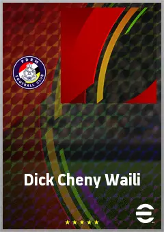 Dick Cheny Waili eFootball 2026 player card, 59 OVR RWF