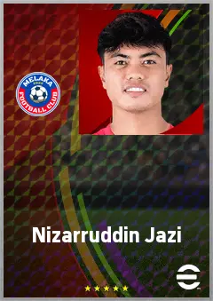 Nizarruddin Jazi eFootball 2026 player card, 62 OVR CMF