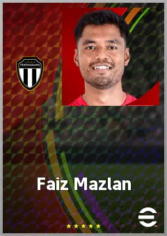 Faiz Mazlan eFootball 2026 player card, 60 OVR CMF