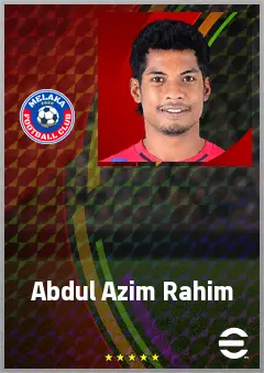 Abdul Azim Rahim eFootball 2026 player card, 61 OVR CF