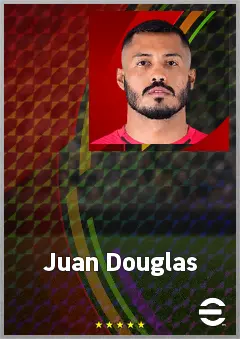 Juan Douglas eFootball 2026 player card, 65 OVR CF